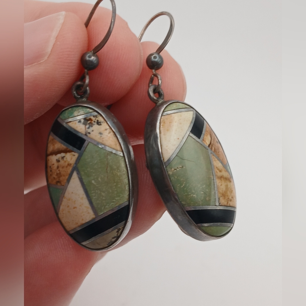 Jay King DTR 925 Floral & Stone Dangle Earrings